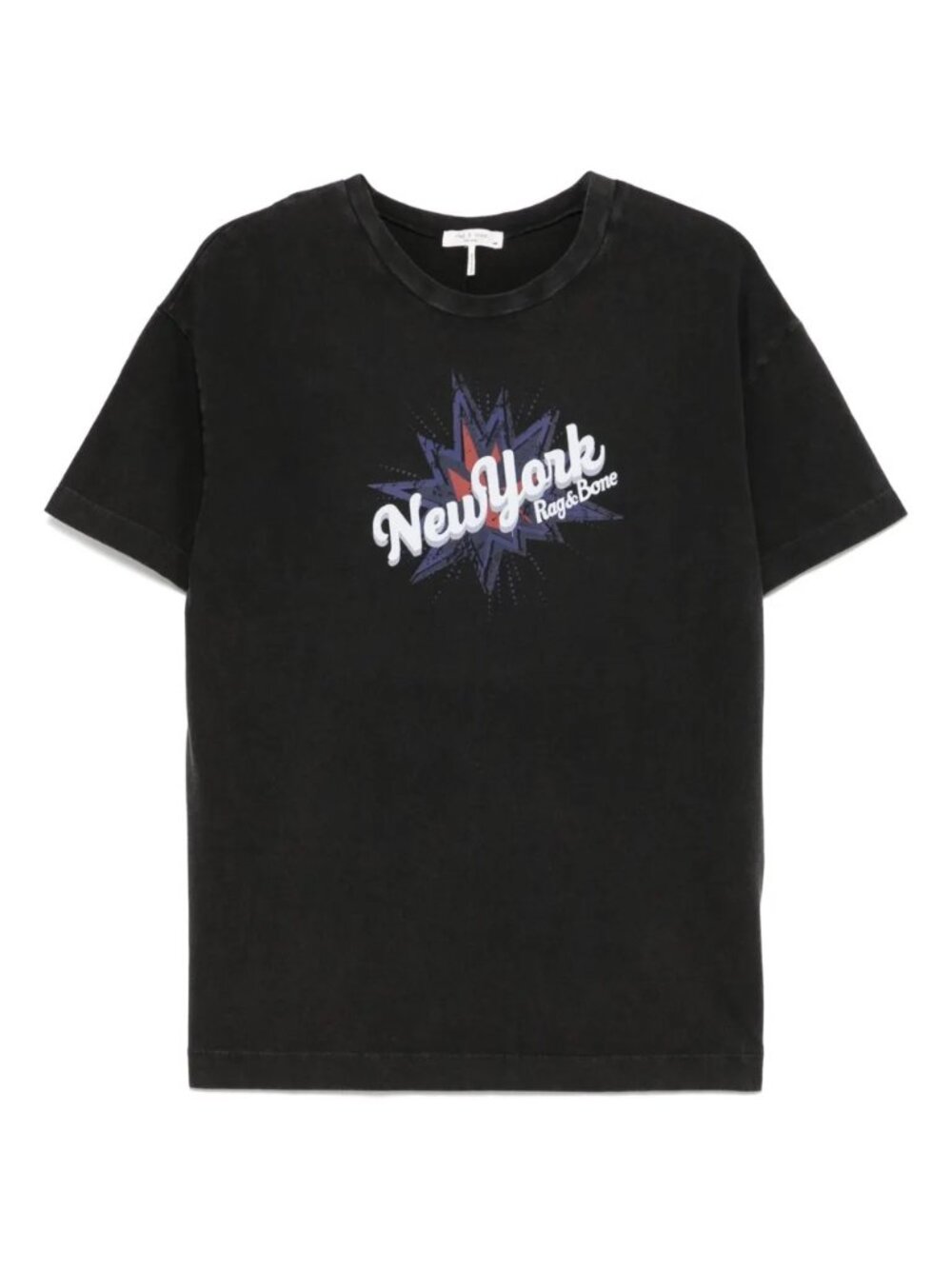 RAG & BONE NY Boyfriend T-Shirt – Black Distressed XS